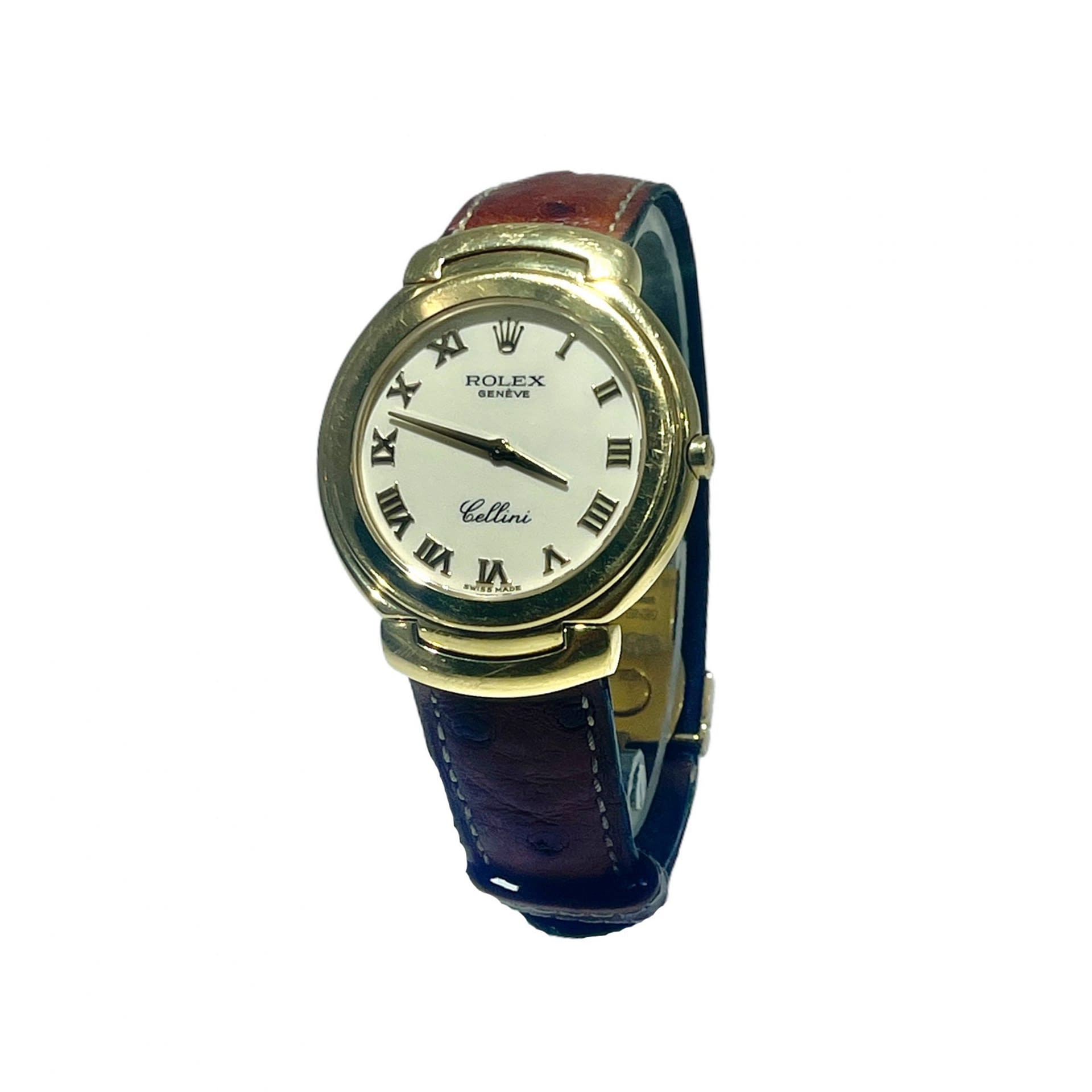 Rolex Cellini 18K Yellow Gold 6623 Leather - Lev Jewelers