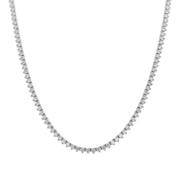 3 prong diamond necklace